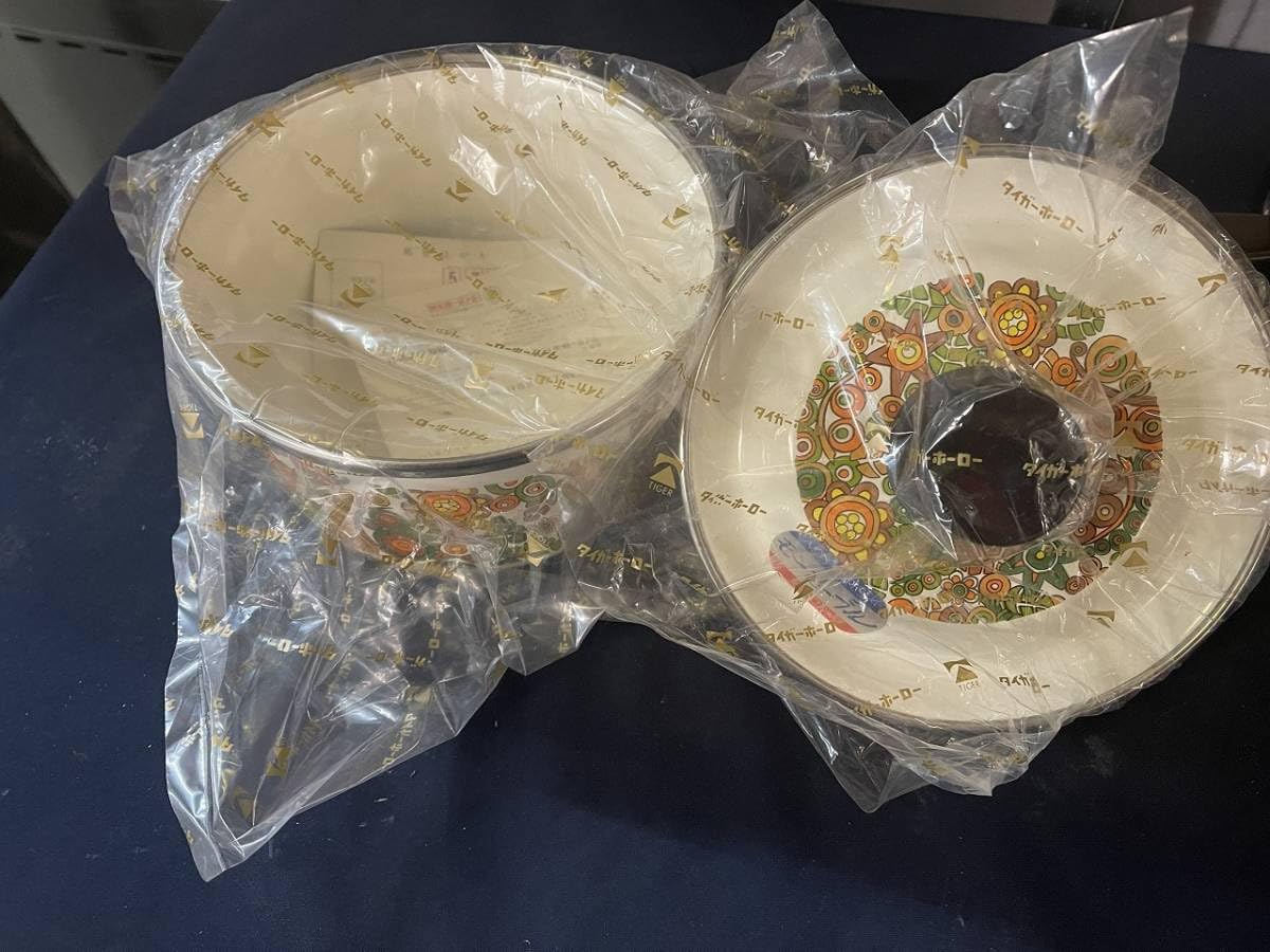 タイガーホーロー モンセーブル オリエント模様 両手鍋＆片手鍋 中古 D4 タイガーホーロー モンセーブル オリエント模様 両手鍋＆片手鍋